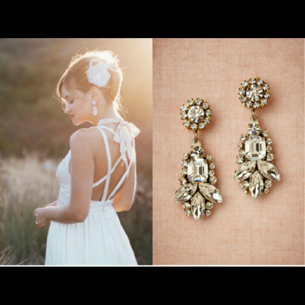 BHLDN (Anthropologie) Rada Crystal Ishtar Earrings